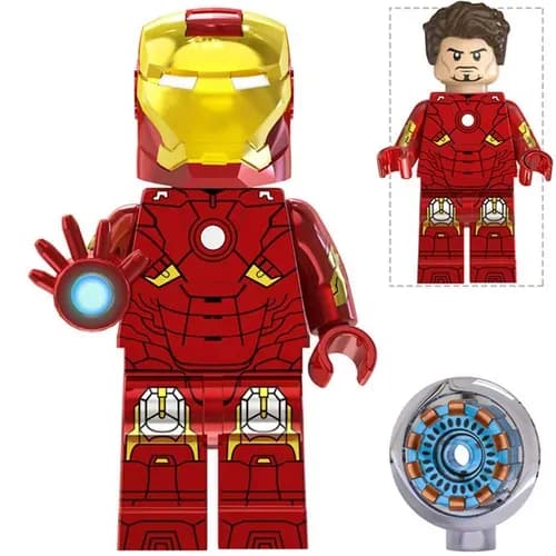 Фигурка Marvel Железный Человек Совместима с Lego Конструктор для мальчиков Супергеройская фигурка