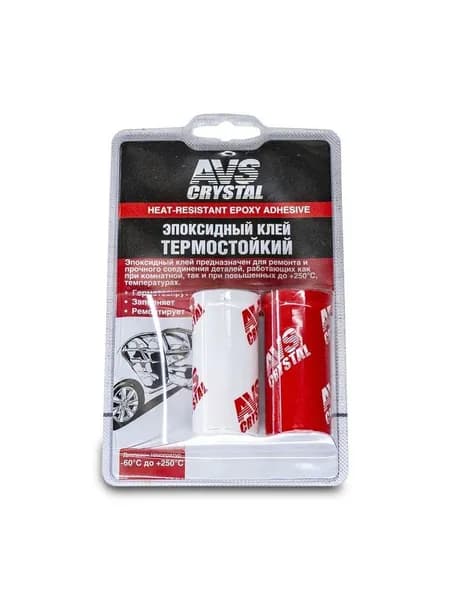 Эпоксидный клей термостойкий 80 гр. / AVS Клей для пластика, дерева, стекла и керамики