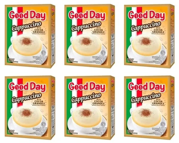 Good Day Капучино с шоколадной крошкой, 25 г, 5 шт в уп, 6 уп