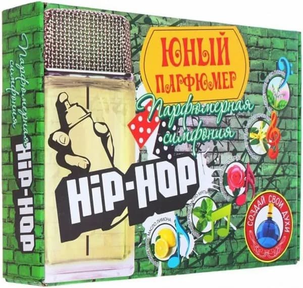Набор для создания духов "Парфюмерная симфония. Хип-хоп", развивающий комплект для детского творчества с ингредиентами и инструкцией, от 3 лет