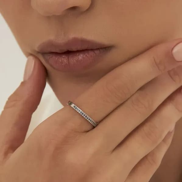 Кольцо дорожка серебро 925 пробы