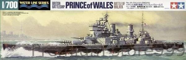 TAMIYA 31615 1/700 Royal Navy HMS Prince of Wales Модель набора британского линейного корабля