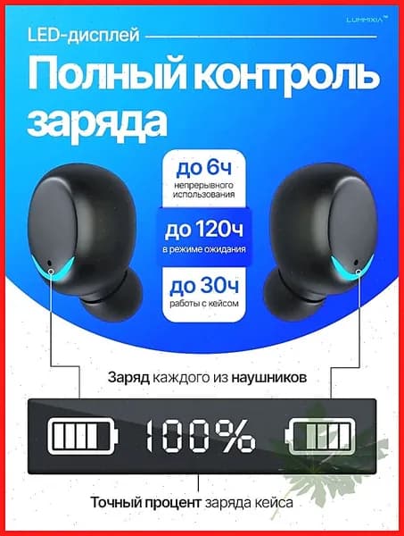 Наушники беспроводные с микрофоном, Bluetooth, черный матовый