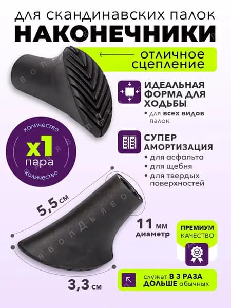 Finpole Наконечники для палок