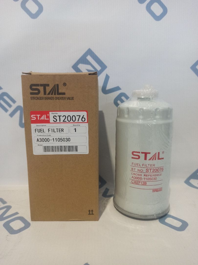 Фильтр топливный STAL ST20076 резьба M16x1,5 (A3000-1105030-937; CX0712B; A3000-1105030; VG14080740A; FS36240) для Sinotruck Weichai Yuchai