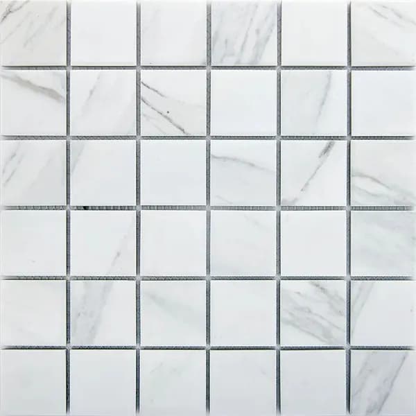 KREAFORTA мозаика мраморная 306x306x6мм цвет белый