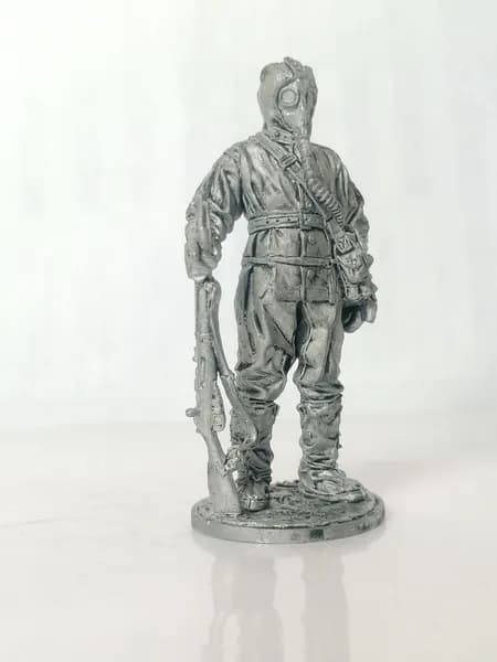 СССР,Солдат химических войск РККА, 1941-45 гг. ,оловянный солдатик 54 мм