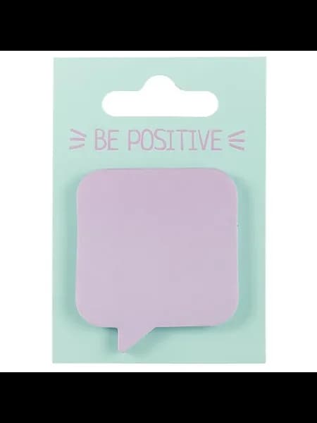 Стикеры «Be positive. Сноска» лиловые, 45 х 51 мм