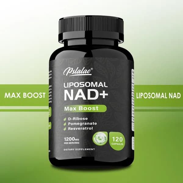 Pslalae - липосомальная добавка NAD+ Max Boost - NAD+, D-рибоза, гранат и ресвератрол - способствует восстановлению клеток, здоровью митохондрий и повышению уровня энергии.