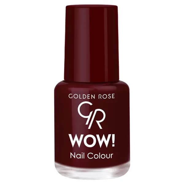Golden Rose Лак для ногтей WOW, тон 054 вишня в шоколаде эмаль