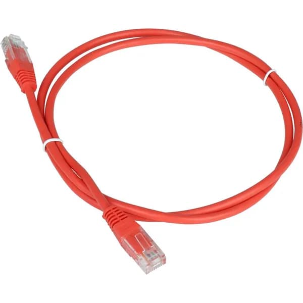Патч корд TWT UTP кат.5e, с заливными колпачками, 1.0 м, оранжевый TWT-45-45-1.0-OR