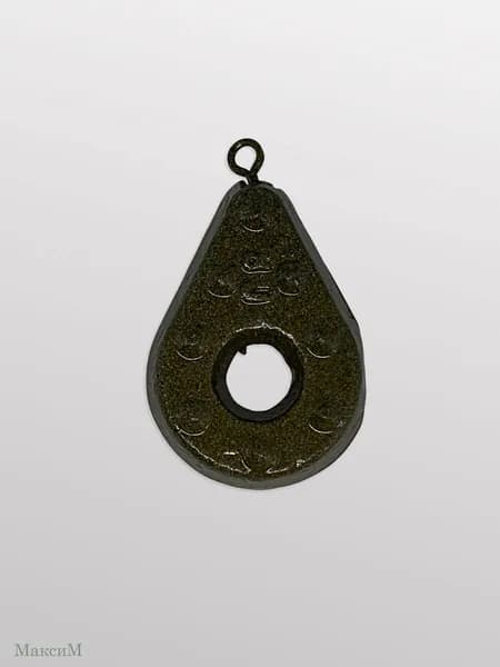 Грузило донное с шипами и вертлюгом 80гр (крашенное)