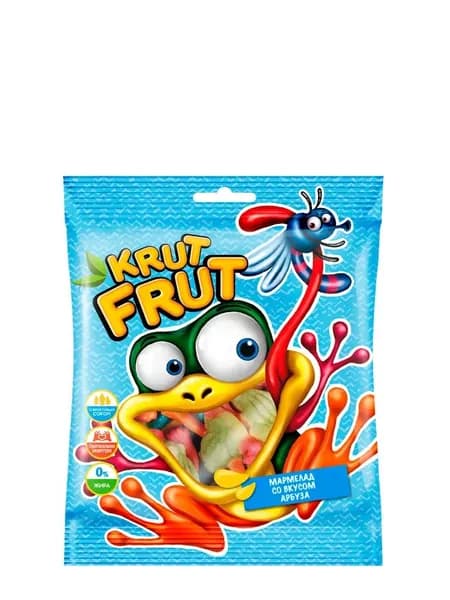 KrutFrut Жевательный мармелад Лягушки, 100 гр