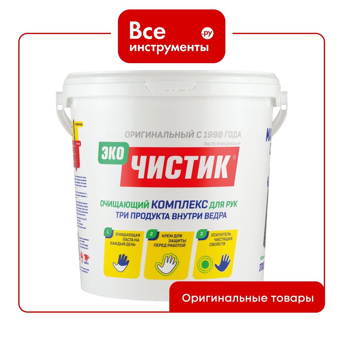 Паста для очистки рук ВМПАВТО Эко ЧИСТИК, 11 л, ведро 6802