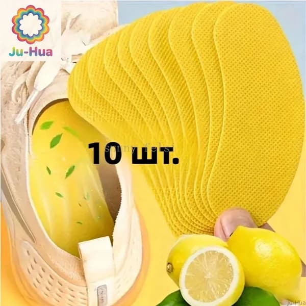 Ju-Hua-S-ing-10 штук наклеек для дезодоранта со свежей мятой, дезодорирующая обувь