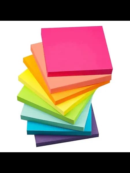 Липкие заметки Post-it 3x3 дюйма яркие Р 8 Цв Цветной