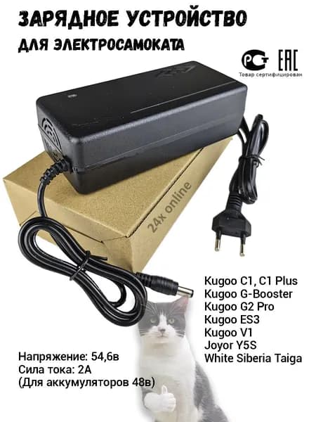 Зарядное устройство для Kugoo C1, V1