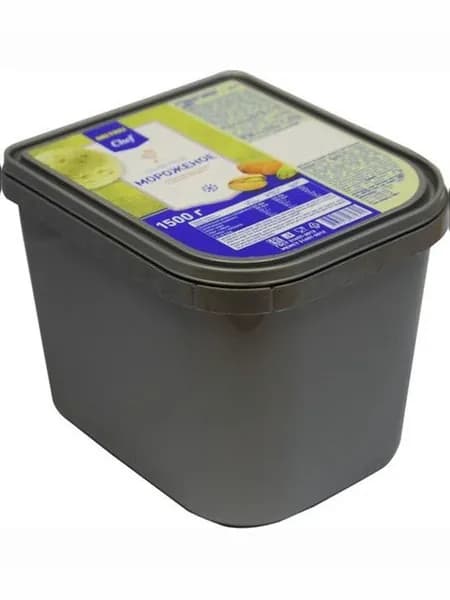 Metro Chef Мороженое Сливочное Фисташковое с миндалем 9%, 1.5кг