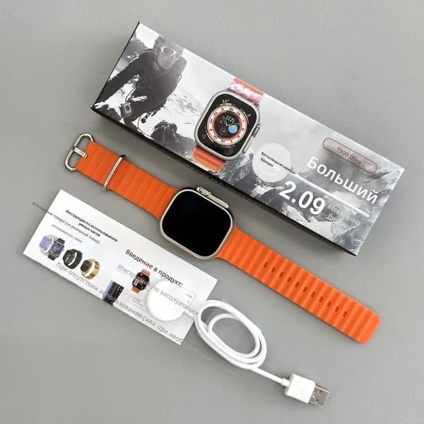 Смарт-часы T900U, 42mm, Оранжевый сочный T900U