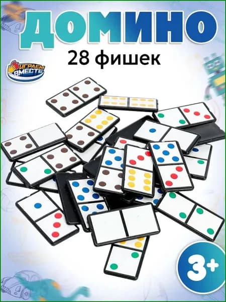 Настольная игра домино Играем вместе Ми-ми-мишки