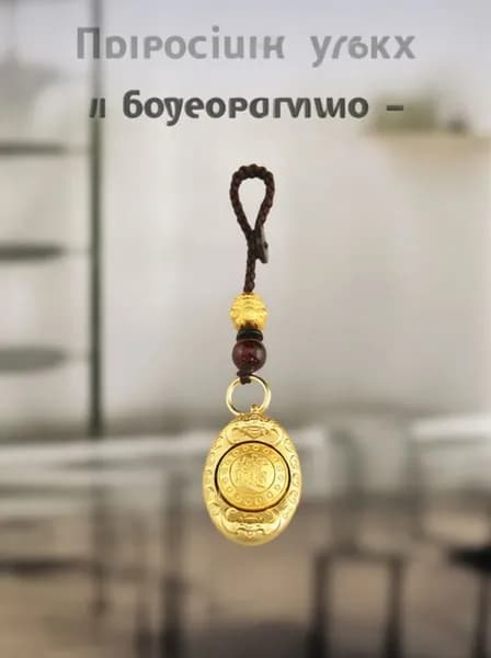 Вращающийся брелок Иньбао и Писью талисман богатства и удачи Фэн-шуй