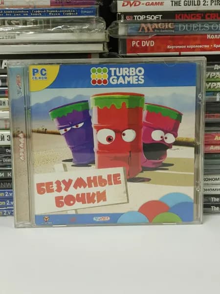Видеоигра для ПК Turbo Games. Безумные бочки 2007 CD