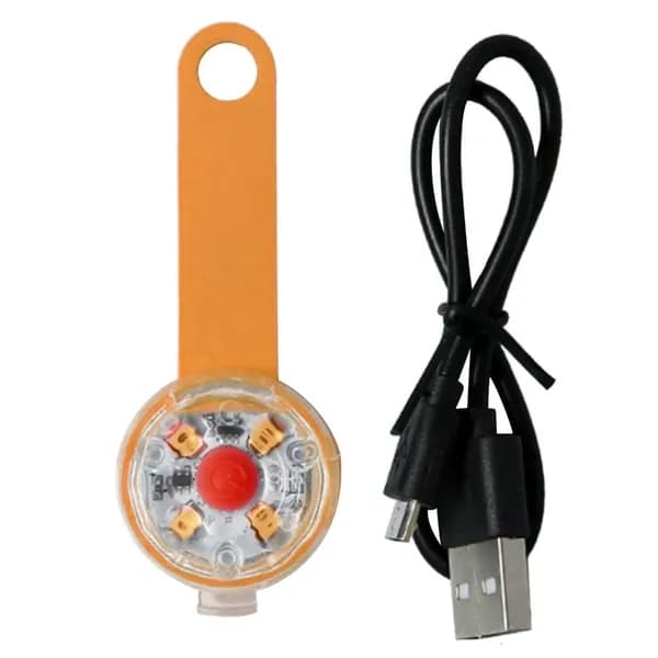 USB-заряжаемый светодиодный ошейник для собак, Оранжевый