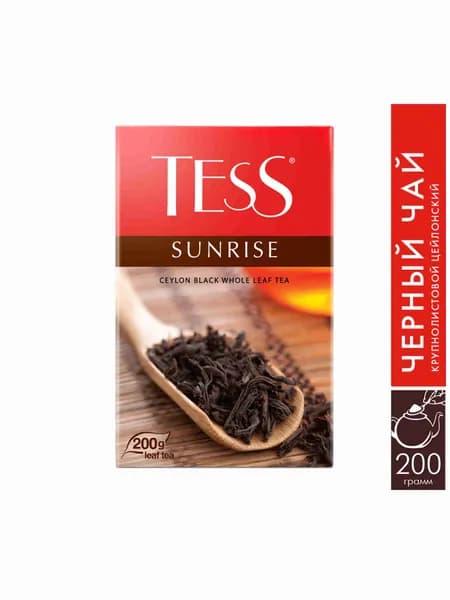 Чай листовой чёрный Tess Sunrise, 200 г