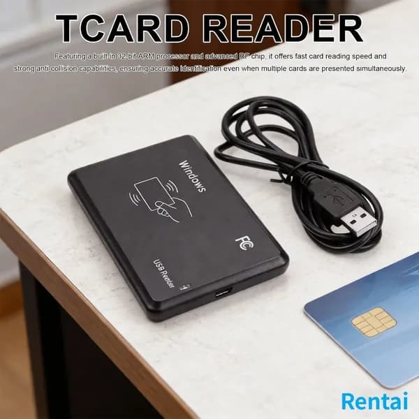 ID-считыватель 125 кГц, бесконтактный, только для чтения, USB, без драйверов