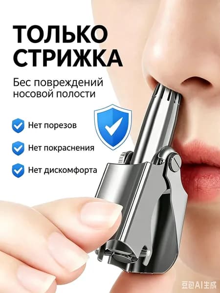 Триммер для носа и ушей 4462-QJQ, кол-во насадок 1