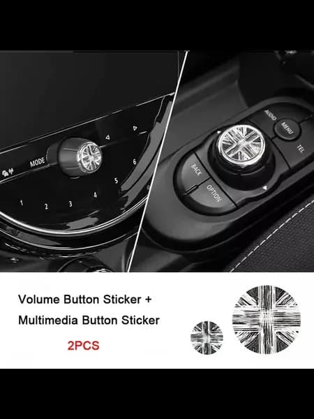 Наклейка на кнопку громкости и мультимедиа для MINI Cooper J