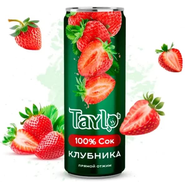 Сок Taylo Клубника 250 ml / Вьетнам