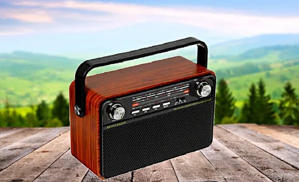 Радиоприёмник/радио/ретро/моно/FM/АМ/SW/аналоговый/портативный/Bluetooth/блютуз/MP3/от сети/аккумулятора/ручка для переноски/для дома/дачи/пикника/похода/папе/маме/бабушке/дедушке