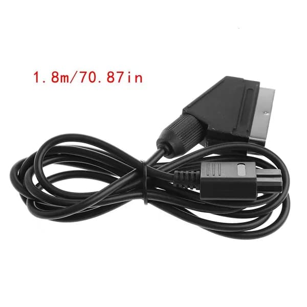 AV-кабель SCART для Nintendo 64, SNES, GameCube, Черный