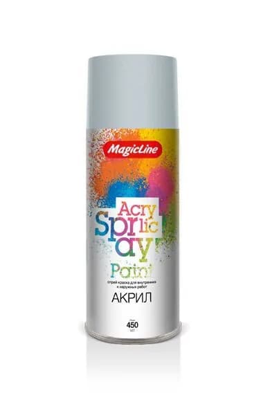 Краска-спрей (эмаль) RAL 7035 светло-серая 450мл (265гр) аэрозоль (MagicLine)