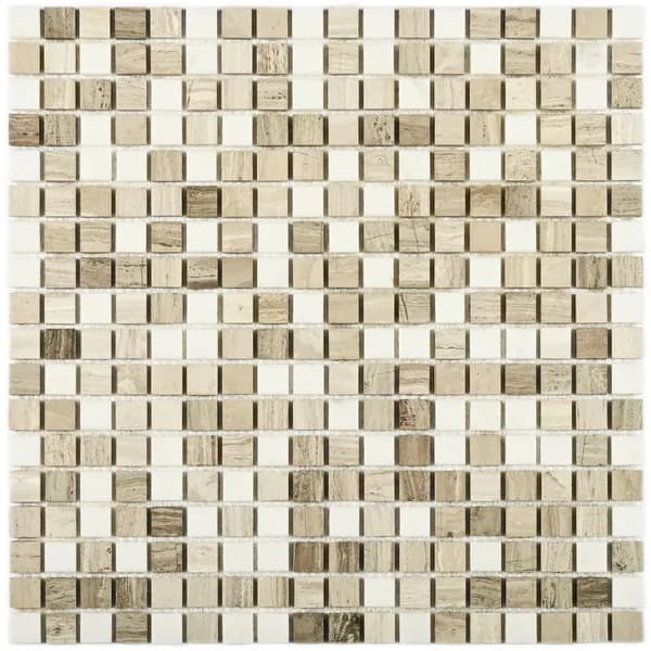 Плитка декоративная, мозаика каменная Elegant 305х305 мм, 1 штука