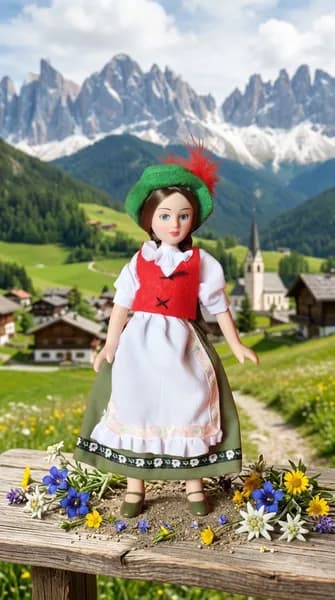 кукла коллекционная Австрия (Бригитта)