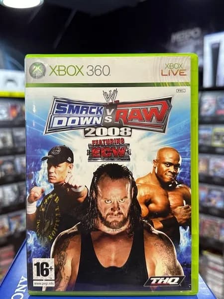 Игра WWE SmackDown! vs. RAW 2008 (Xbox 360) (Box)