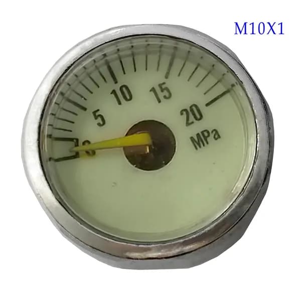 2 шт. 20 МПа резьба M10 x 1 Манометры для высоконапорных насосов PCP-пейнтбола1-дюймовый мини-манометр для воздуха и дайвинга