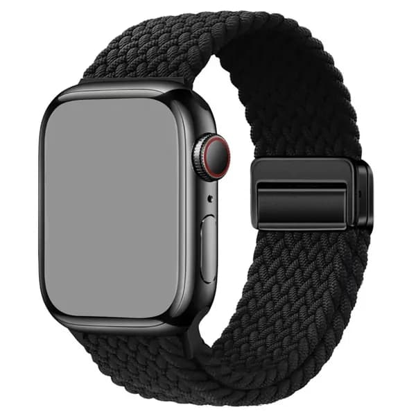 Нейлоновый ремешок для Apple Watch 42мм/44/45/49 mm, для series 1 2 3 4 5 6 7 8 9 /SE, Apple Watch Ultra (для эплвотч)/46mm(10 серий) Эластичный плетеный браслет,Магнитная пряжка