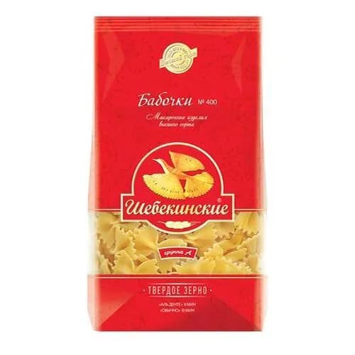 Макаронные изделия Шебекинские No 400 Бабочки 350 г