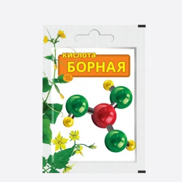 Борная кислота 10 г для растений 1 шт