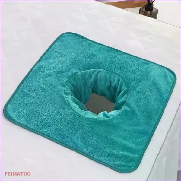 1 кусок 35*35 см полотенце с отверстием для косметического ложа