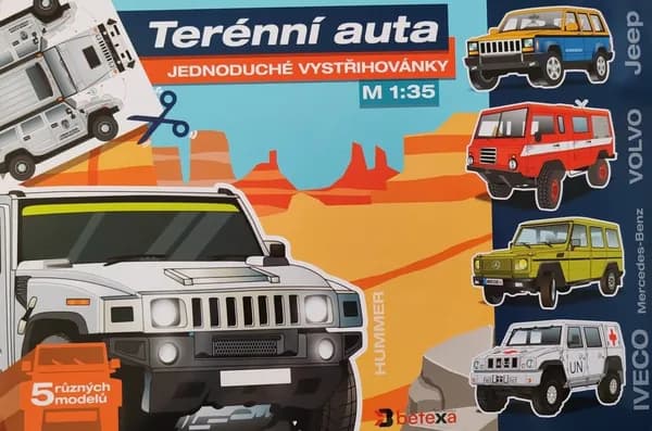 Сборная бумажная модель Автомобили - вездеходы - BETEXA (журнал)