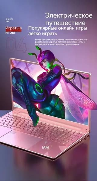 HAOLA Ноутбук 15.6", Intel Celeron N5095, RAM 32 ГБ, SSD 2048 ГБ, Intel UHD Graphics 600, Windows Pro, черный, Русская раскладка