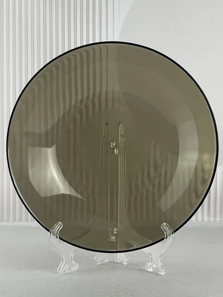 Тарелка суповая Luminarc "Амбьянте Эклипс", 21 см, 1 шт, дымчатая, глубокая стеклянная тарелка для супа, первых блюд и каши, для сервировки стола, дома и дачи