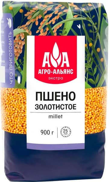 Пшено АГРО-АЛЬЯНС Экстра, 900г