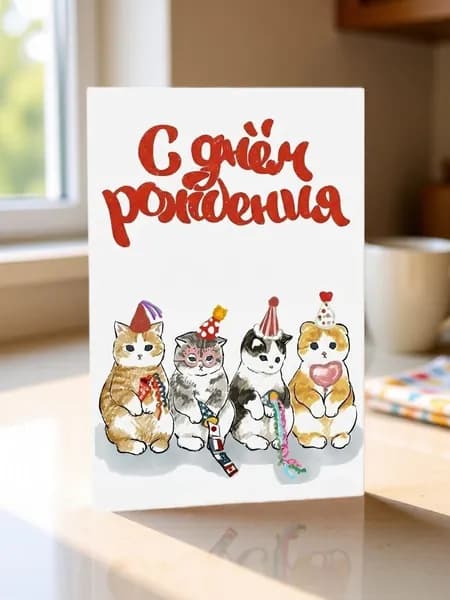 Открытка с Днем рождения