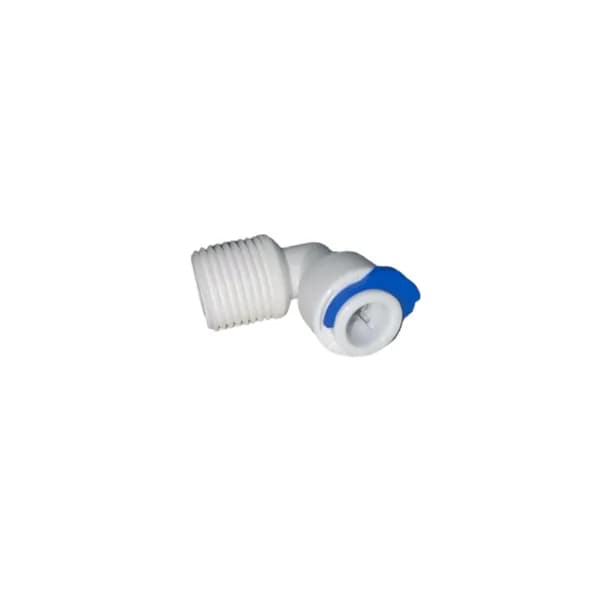 Переходник фитинг угловой трубка 3/8"-наружная резьба 1/2" для фильтра воды