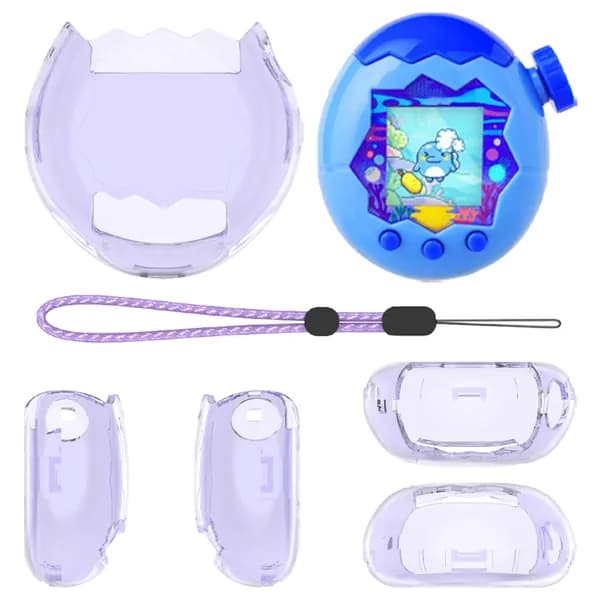Чехол для Tamagotchi Paradise из поликарбоната прозрачный фиолетовый